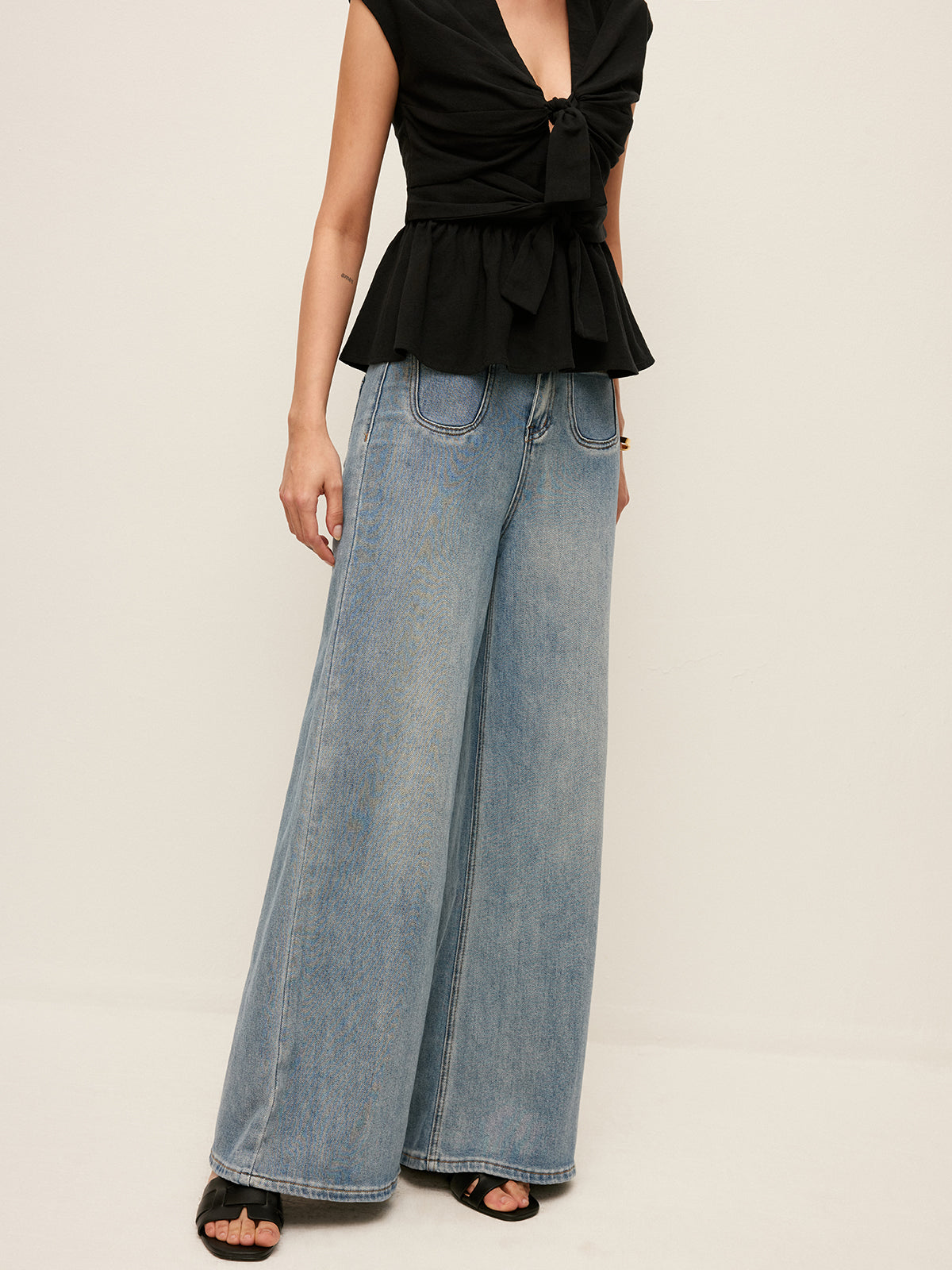 Chic denim broek