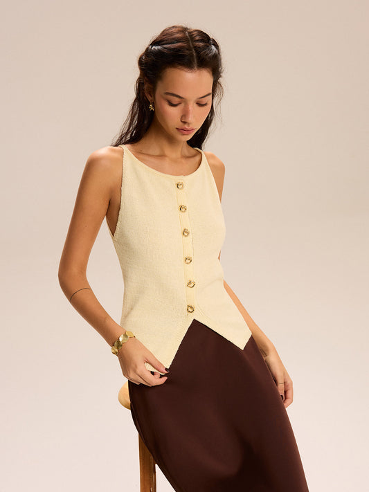 Zomerse gebreide tanktop