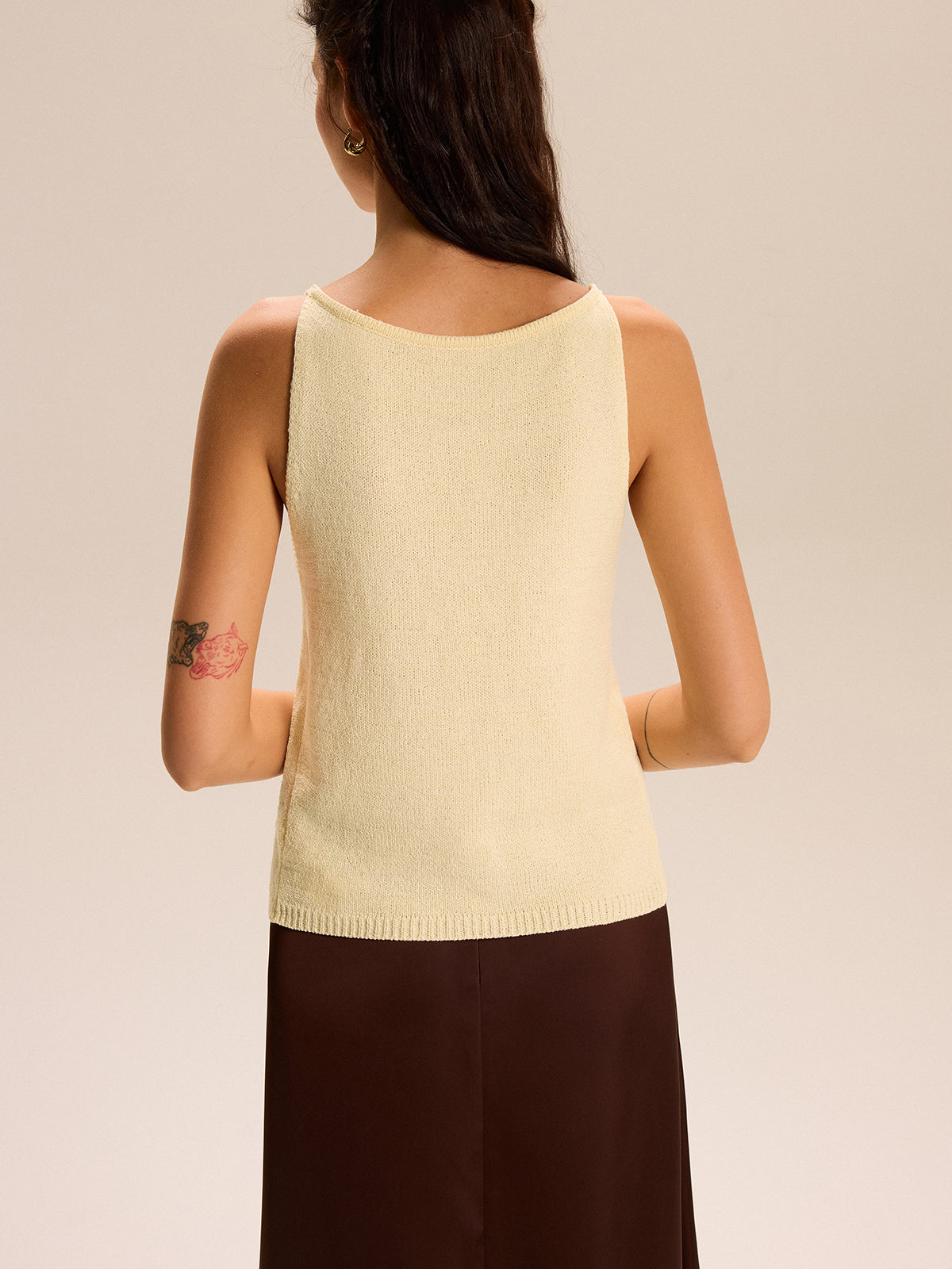 Zomerse gebreide tanktop